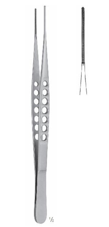 Пінцети/затискачі хірургічні, атравматичні, "De Bakey", "Ultra Light", прямі, кінчик 1 мм, загальна довжина 195 мм. FEHLING INSTRUMENTS GmbH & Co. KG